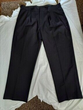 Black Pleated Dress Trousers